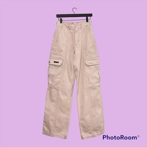 Beige Cargo Pants
